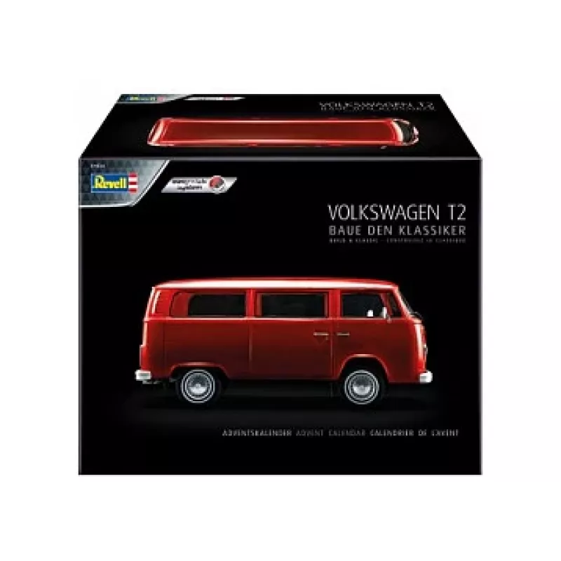 Busmodel REVELL VW T2, bouwpakket, schaal 1:24, lengte 193 mm, breedte 85 mm
