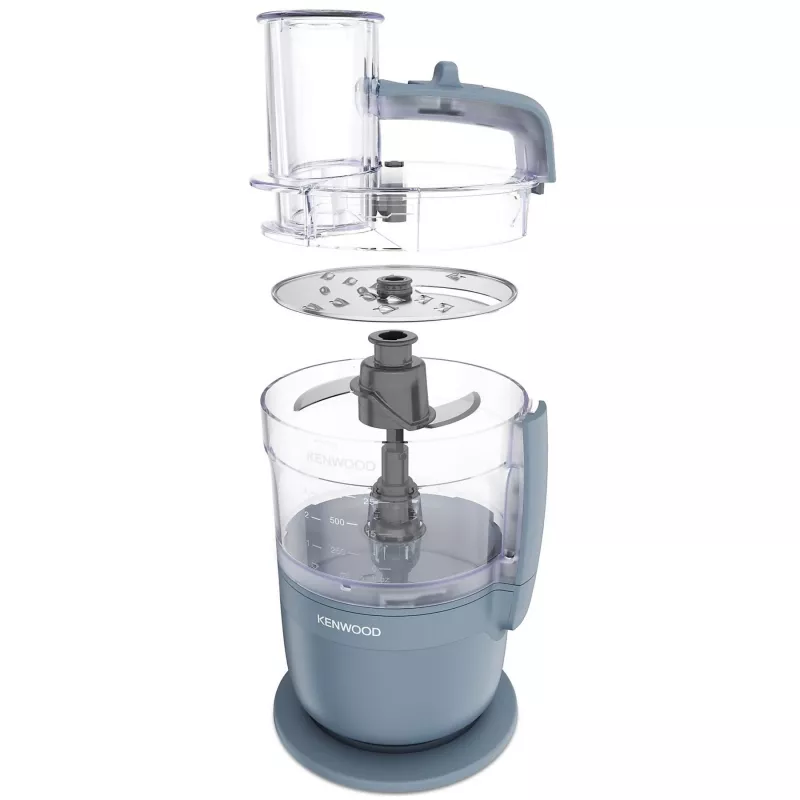 Keukenmachine Kenwood FDP23.140GY MultiPro Go — compacte draagbare hakmolen, grijs