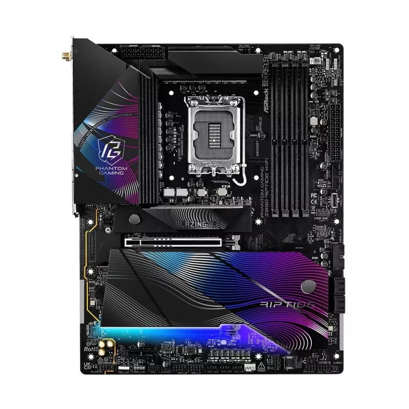 Moederbord ASRock Z890 Riptide WiFi — Intel Z890, LGA1851, ATX, DDR5, 4 DIMM, Wi-Fi 7, 2.5Gb LAN, Thunderbolt 4