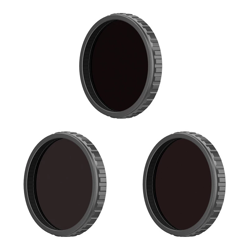 Camerafilter DJI Osmo Action ND-filterset zwart ND8 ND16 ND32
