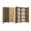 KAMARO 2DD smalle/GŁ eiken ARTISAN DISPLAY CABINET