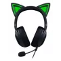 Kraken Kitty V2 - zwart, gamingheadset, kattenoren, stream-reactieve verlichting, HyperClear-cardioïdemicrofoon, 40 mm TriForce-drivers, ingebouwde microfoon in de oorschelpen, Razer Chroma RGB (oor en oorschelpen), surround sound: alleen beschikbaar onder