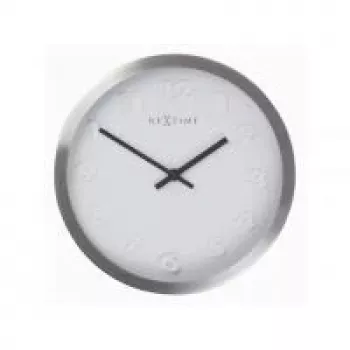 NeXtime wandklok 2991ar Paniki Number, Ø34 cm, wit