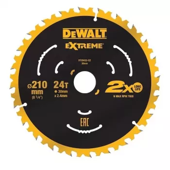 Cirkelzaagblad DeWALT DT20432-QZ 21 cm wolfraamcarbide