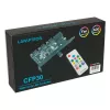 PCI-slot ventilator- en RGB-LED-controller Lamptron CFP30, zwart