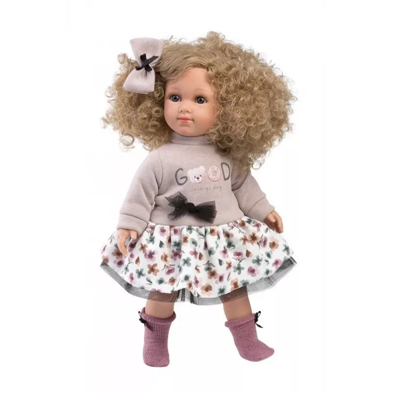 Puppe Llorens Elena 35 cm — zachte pop, handbeschilderd gezicht en ledematen