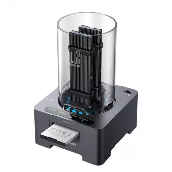 GrauGear G-M2DK-CR-10G M.2 NVMe/NGFF en CFexpress dockingstation USB Type-C 10 Gbit/s grijs