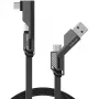 USB-kabel 4smarts 541457 1,5 m USB A USB C grafiet
