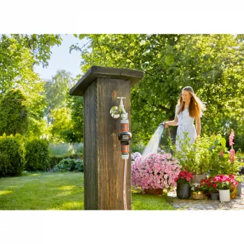 Gardena AquaCount 18350-20 watermeter, zwart/grijs/oranje