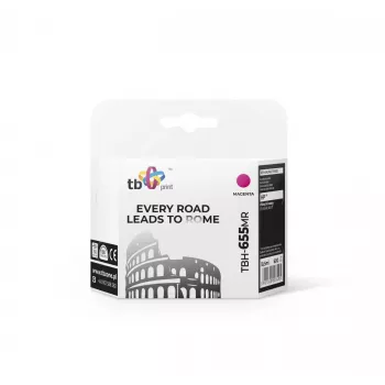 Inktpatroon TB compatibel met HP 655, magenta ref.