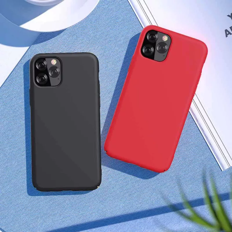 Siliconenhoes Devia Nature Series voor iPhone 12 Pro Max – zwart, soft-touch beschermhoes