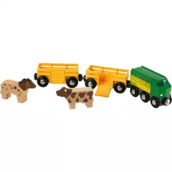 Trein Ravensburger BRIO Farm Train 33404 – thema boerderij, meerkleurig, voor leeftijd 0,3–99