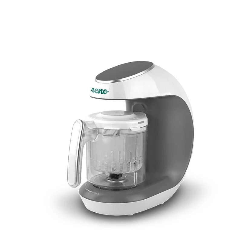 Babyvoedselbereider neno Cibo 300 W, 0,3-L-kom, stomen en mixen, opwarmen, grijs/wit