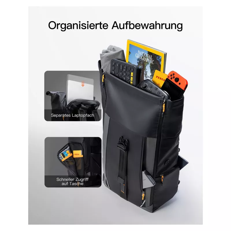 inateck laptoprugzak 15,6 BP01009 zwart 22-26,8 L