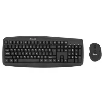 Draadloze toetsenbord-muisset Tellur Basic zwart – 2,4 GHz, USB-ontvanger, compacte layout