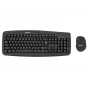 Draadloze toetsenbord-muisset Tellur Basic zwart – 2,4 GHz, USB-ontvanger, compacte layout