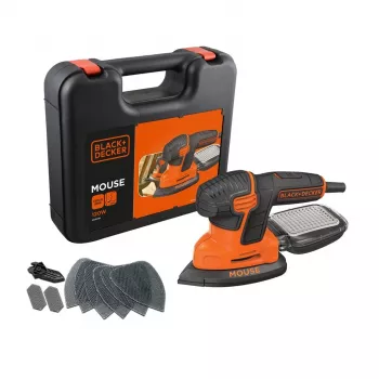 Draagbare schuurmachine Black & Decker KA2500K-QS, 120 W, 2 mm slag, 135×95 mm blad, 230 V, 2 m kabel