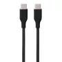 Silicone kabel USB Type-C - Type-C, 100W (zwart, 1m)