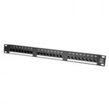 Patchpaneel VALUE Cat.5e 19 inch 24 poorten UTP zwart