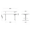 Elektrisch bureau MA-Leader 7.6 wit