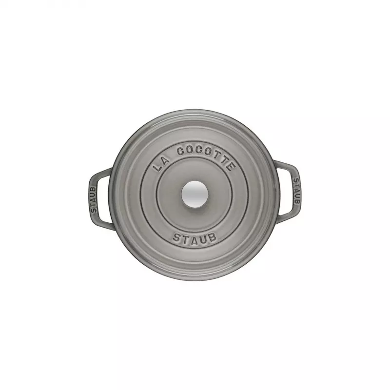 Staub La Cocotte rond 26 cm, gietijzer, grafietgrijs