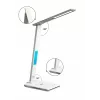 Media-Tech MT222 Leditou led-bureaulamp met 15 W Qi draadloze oplader, klok, wekker, thermometer, wit