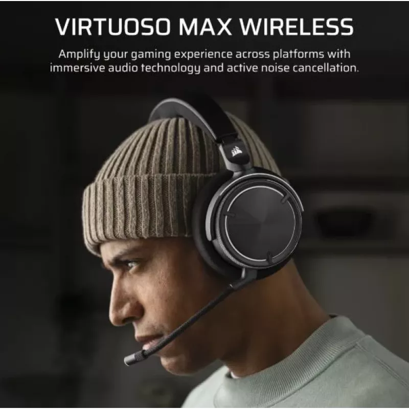 Koptelefoon Virtuoso Max Wireless Carbon