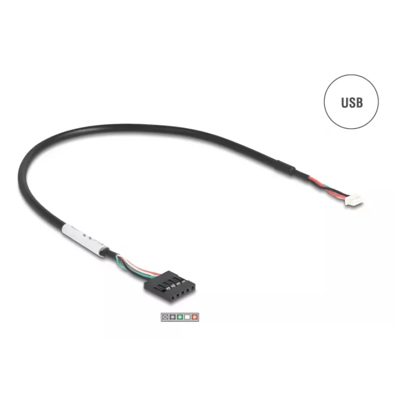 DeLOCK 90781 seriële converter repeater isolator USB 2.0 RS-232 zwart groen
