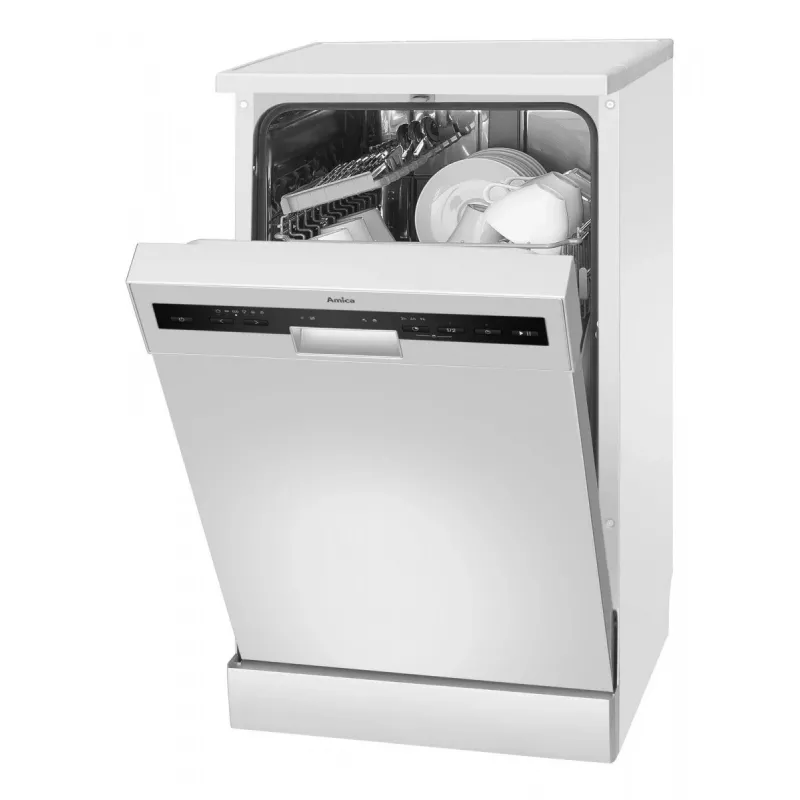 Amica DFM41E6qWMG vrijstaande vaatwasser, 10 couverts, 6 programma's, 49 dB, energieklasse E, wit