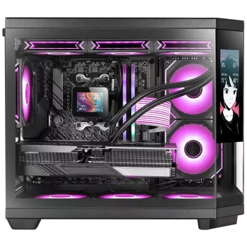 Mars Gaming MC3TCORELCDM computerbehuizing mini tower zwart