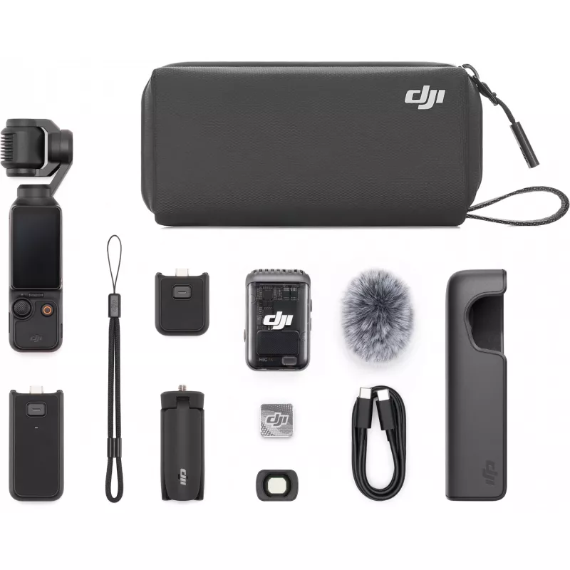 DJI Osmo Pocket 3 Creator Combo – 1 CMOS gimbalcamera, 4K/120fps, 2 OLED touchscreen