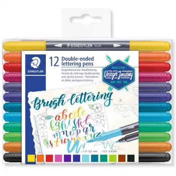 Balpen + vulpen Staedtler 3004 meerkleurig 12 stuks