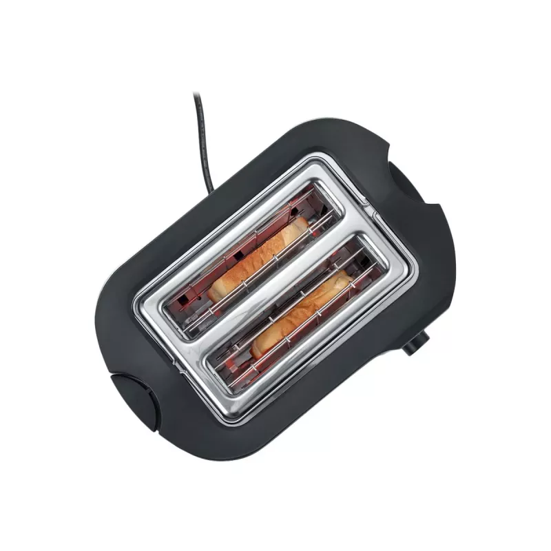 Severin 2589 2 sneetjes 800 W zwart, roestvrij staal