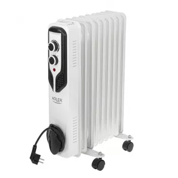 Adler | Oliegevulde radiator | AD 7816 | Oliegevulde radiator | 2000 W | Aantal vermogensstanden 3 | Geschikt voor ruimtes tot m² | wit
