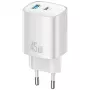 Oplader T66 45W GaN CC290 USB-A + USB-C