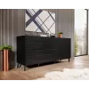Cama Meble NOVA ladekast 155x40x72 cm, mat zwart