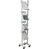 Helit H6813399 - metaal - grijs - 4 schappen - 260 mm - 390 mm - 1580 mm