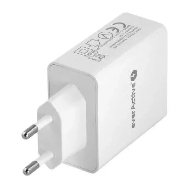 everActive telefoonoplader SC400 met 4x USB-aansluitingen, 5A totale uitgang, wit