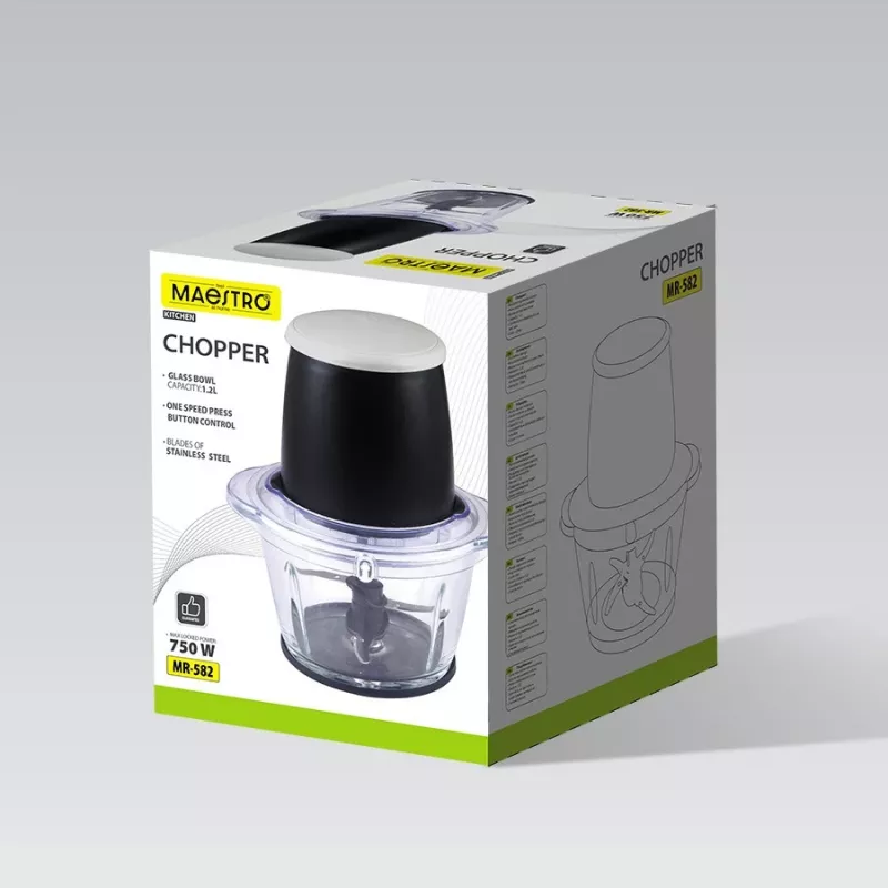 Maestro hakmolen MR-582 750W elektrische tafelhakmolen