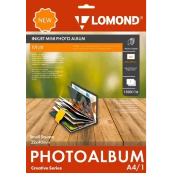 Fotoalbum Lomond mini-album 1500116 kleine vierkante matte pagina's 32×40 mm