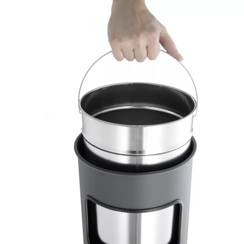 Afvalemmer Durable 333023 17 L rond metaal zilver