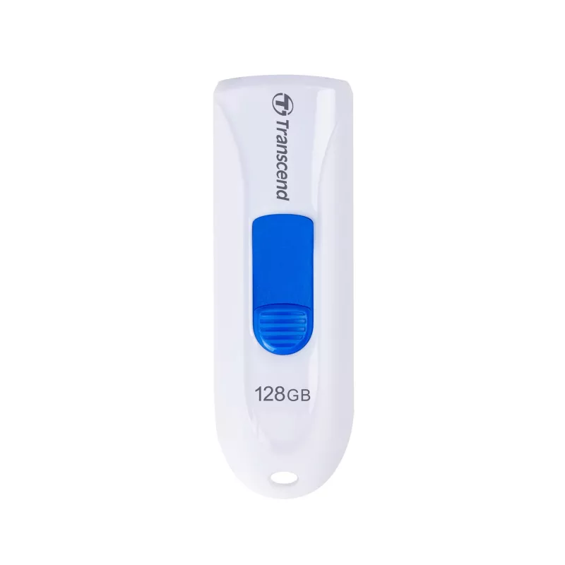 Transcend JetFlash 790 TS128GJF790W USB-stick, 128 GB, USB 3.1 Gen 1, uitschuifbare connector, wit