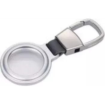 Sleutelhanger TROIKA AirTag-houder zilverkleurig KR25-05/SI voor Apple AirTag