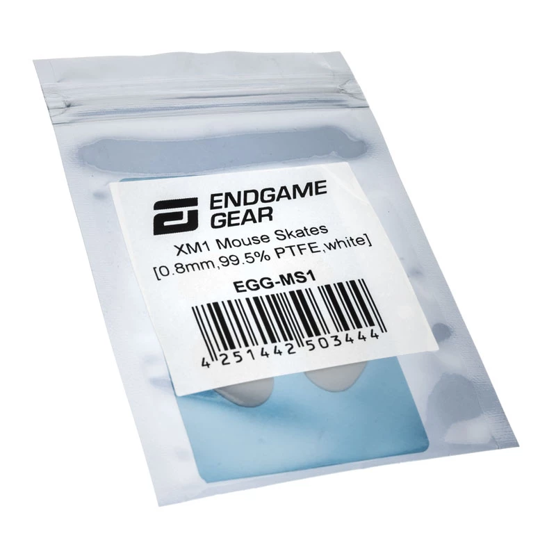 Muisglijders Endgame Gear XM1, 99,5 % PTFE, wit — enkelvoudige set