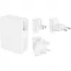 Wandlader 140W 4 poorten (3xC 1xA) UK, EU, US stekker wit