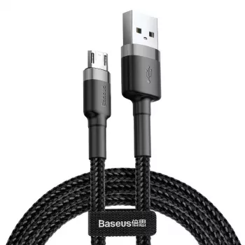 Baseus Cafule 2.4A 1m Micro-USB-kabel (grijs/zwart)
