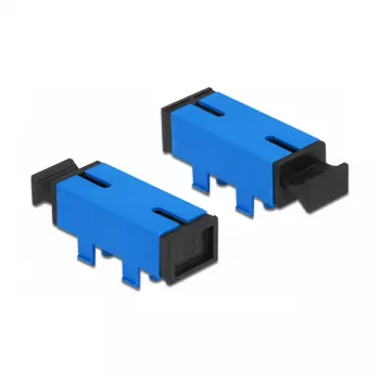 LWL-koppeling voor PCB SC simplex bus naar SC simplex bus singlemode blauw