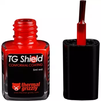 Warmtegeleidingspasta Thermal Grizzly TG-ASH-050-RT, warmtegeleidingspasta 5 ml, verkrijgbaar in zwart/rood/transparant