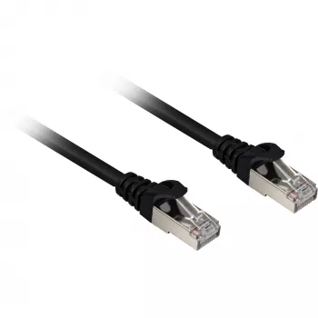 Netwerkkabel Sharkoon Cat.6a SFTP RJ-45 Cat6a 0,25 m zwart