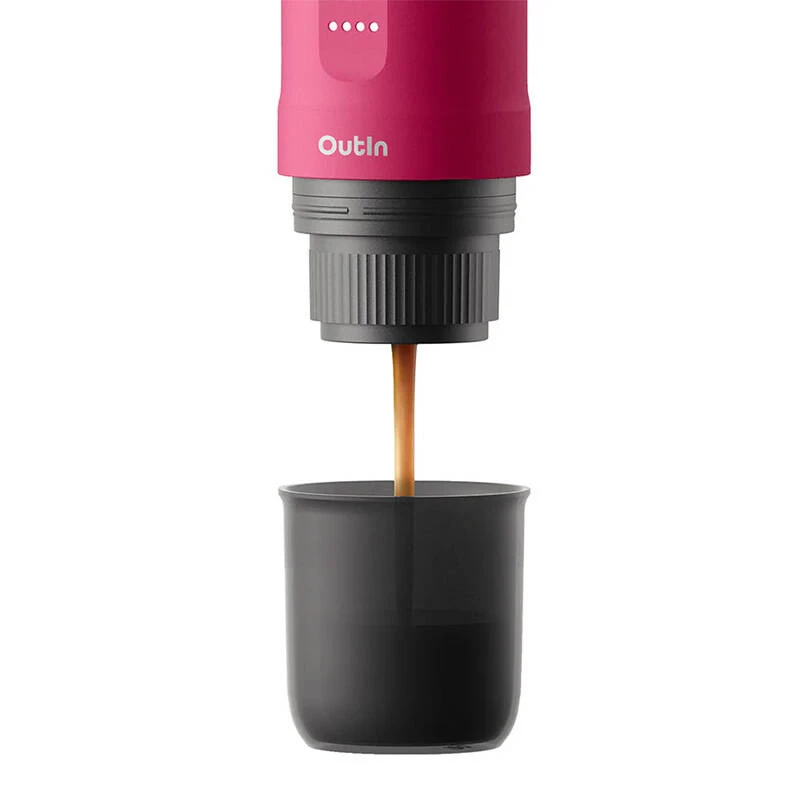 OutIn Nano draagbare espressomachine, Crimson Red